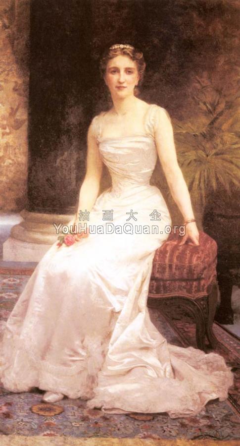 奥尔里·罗德里尔夫人肖像 - 威廉·阿道夫·布格罗